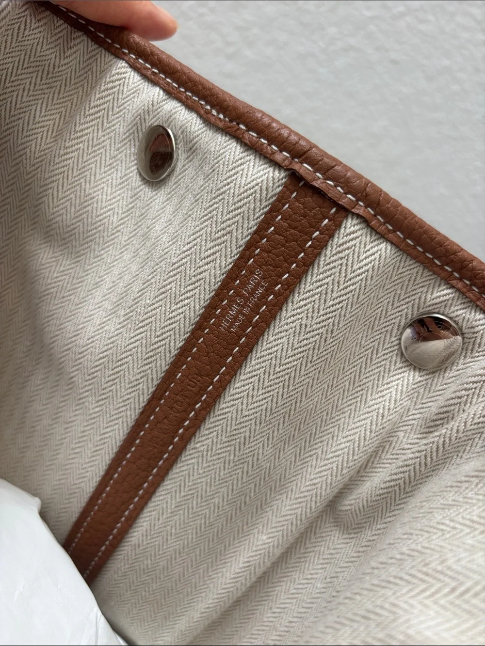 Hermès Garden Party Tote Negonda Gold 36